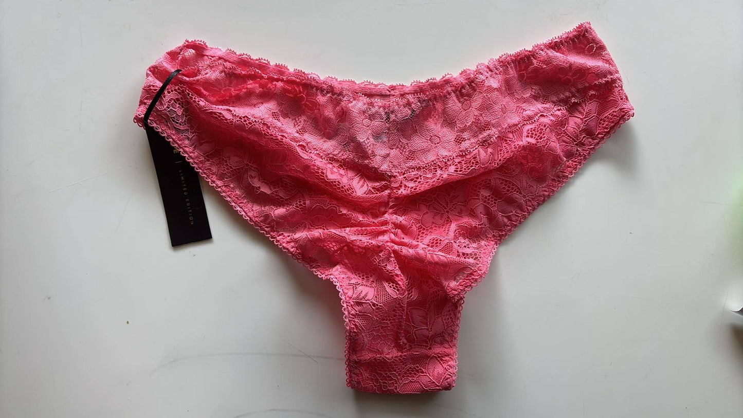 Calcinha Biquini Renda Pink