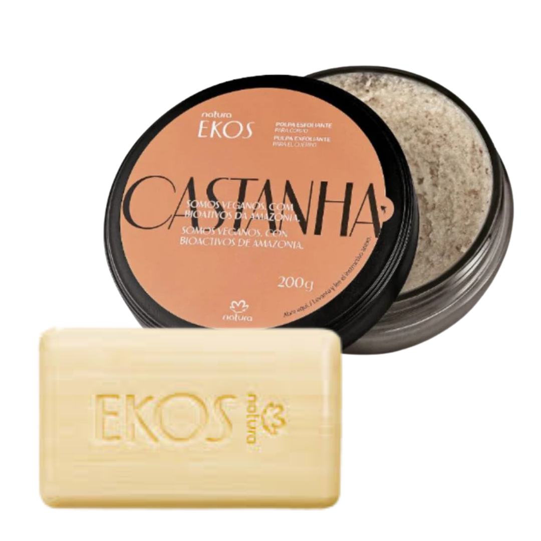Castanha Ritual – Exfoliating Scrub + Ekos Soap Bar