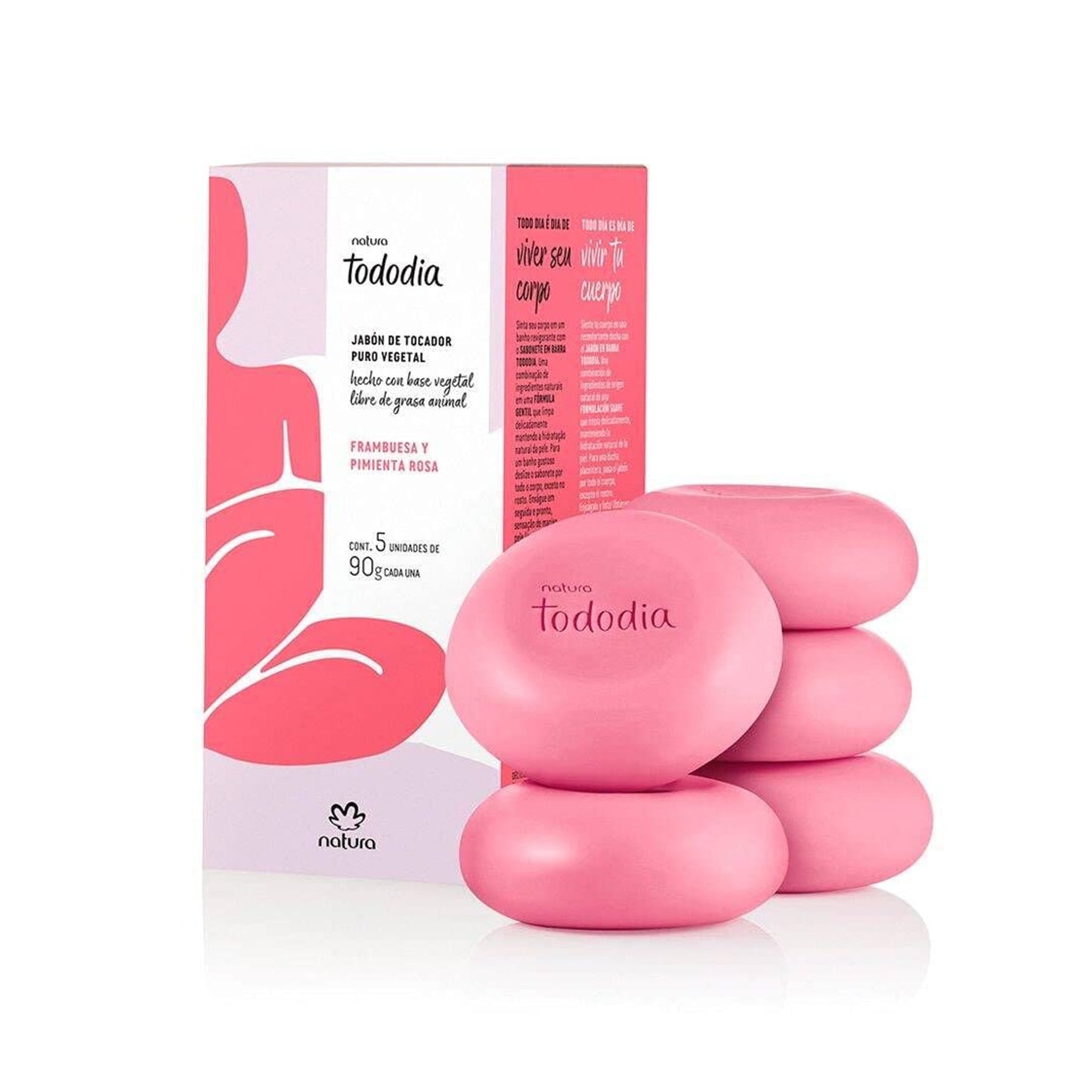 Tododia Framboesa e Pimenta Rosa Pure Vegetable Soap Bar