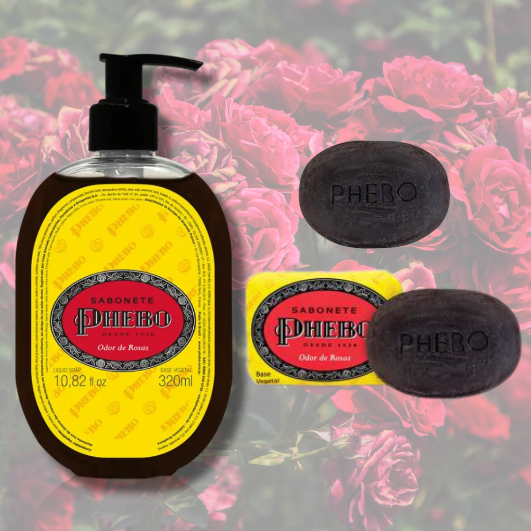Kit Sabonete Barra Odor de Rosas