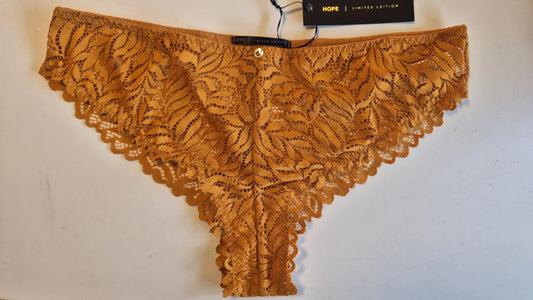 Calcinha Tanga Renda Gold GG
