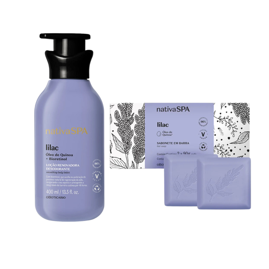 Kit Lilac Body Lotion + 2 Soap Bars