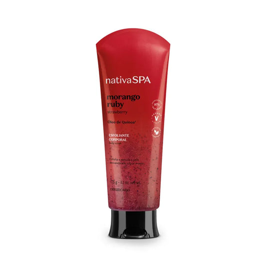 *bazar best before 05/25 Esfoliante Corporal Morango Ruby