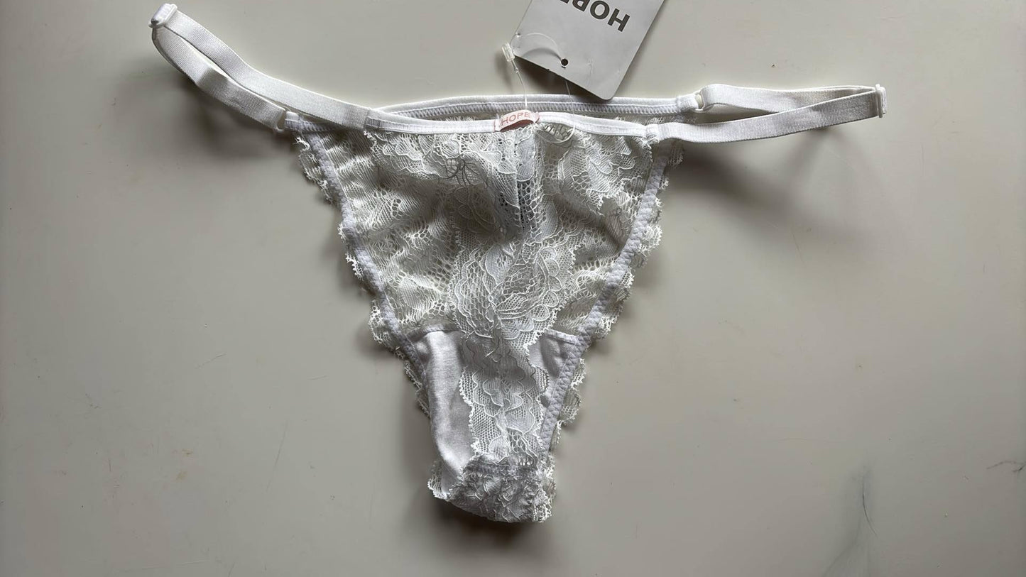 Calcinha Fio String Renda Branco