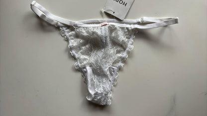 Calcinha Fio String Renda Branco