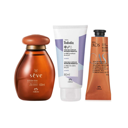 *bazar Natura Indulgence Gift Set - Body oil, body lotion and hand cream