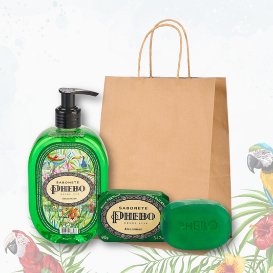 Phebo Amazonian Gift Set – Liquid Hand Soap & Bar Soap