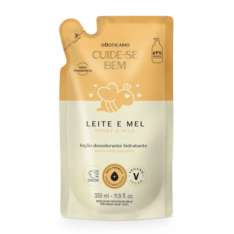 Cuide-se Bem Leite e Mel (Milk and Honey) Body Lotion