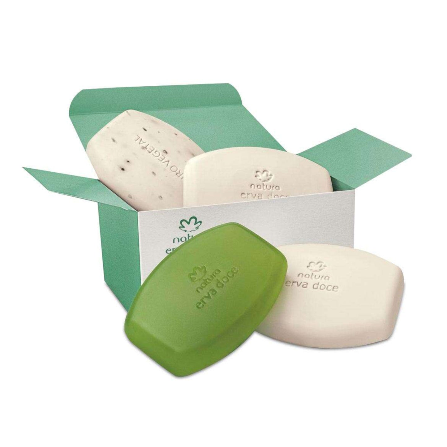 Erva Doce Pure Vegetable Soap Bar Assorted Set of 4un