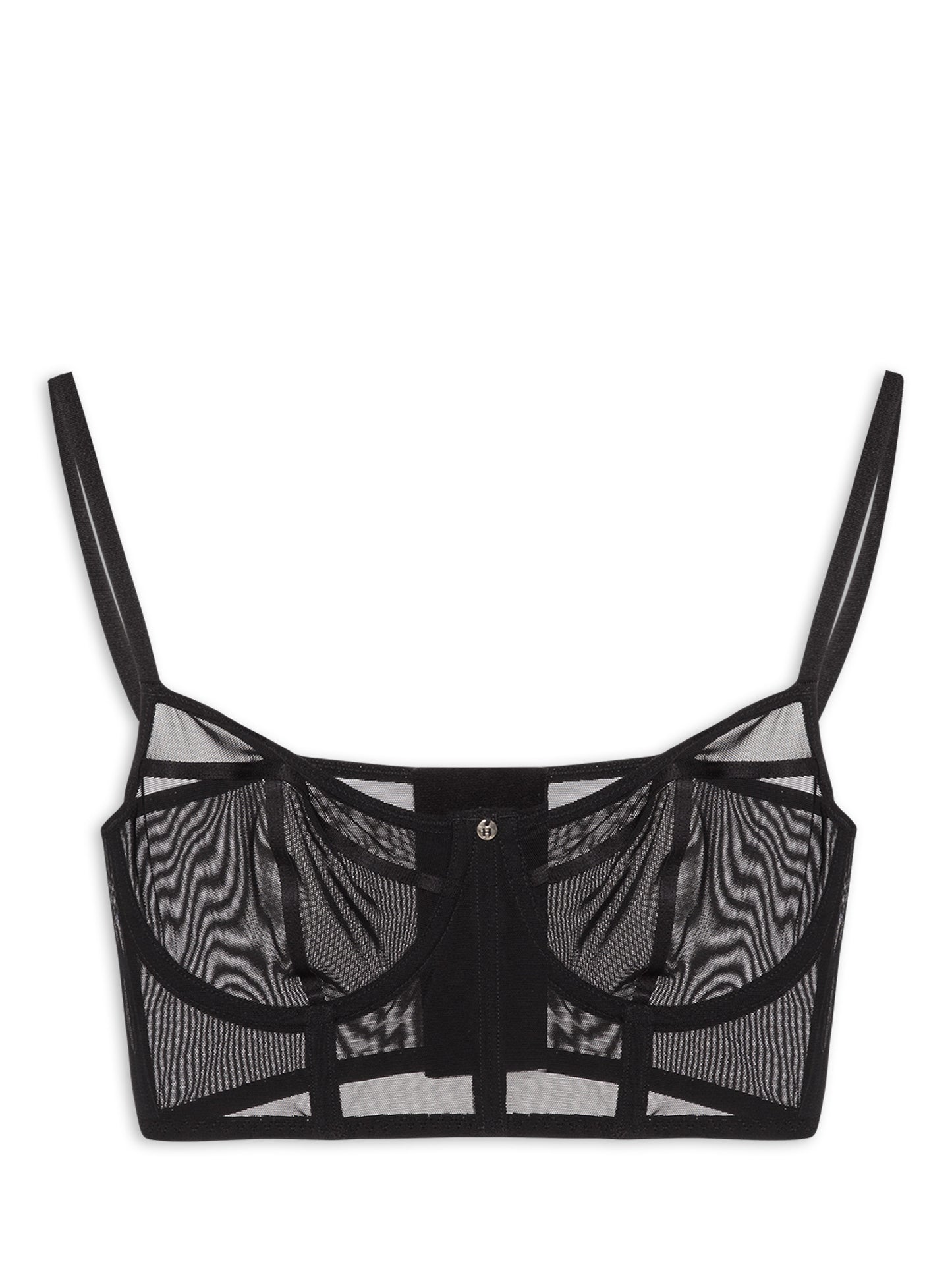 Sutiã Mini Corselet Sem Bojo Com Aro De Tule