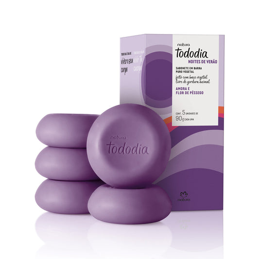 Tododia Blackberry & Peach Blossom Pure Vegetable Soap Bar