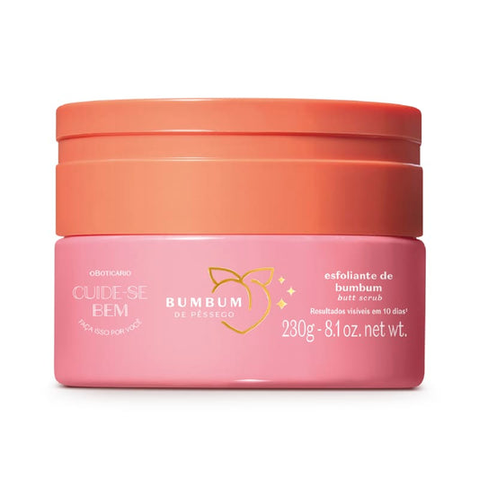 Creme Esfoliante Cuide-se Bem Bumbum de Pêssego