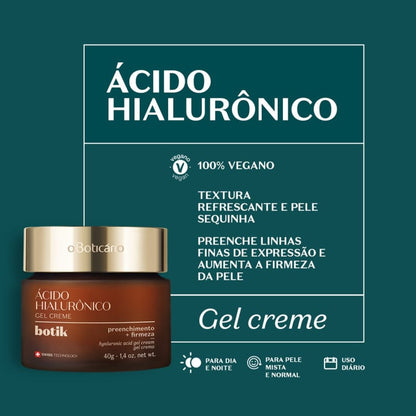 Gel Creme Facial Firmador Ácido Hialurônico Botik